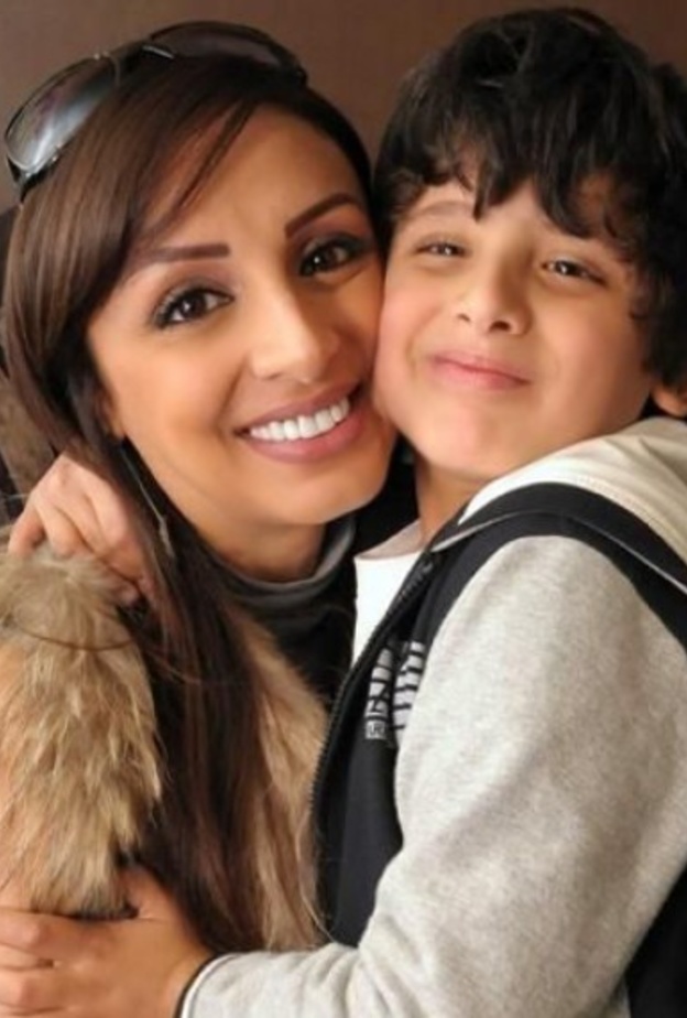 أنغام وابنها عبد الرحمن 