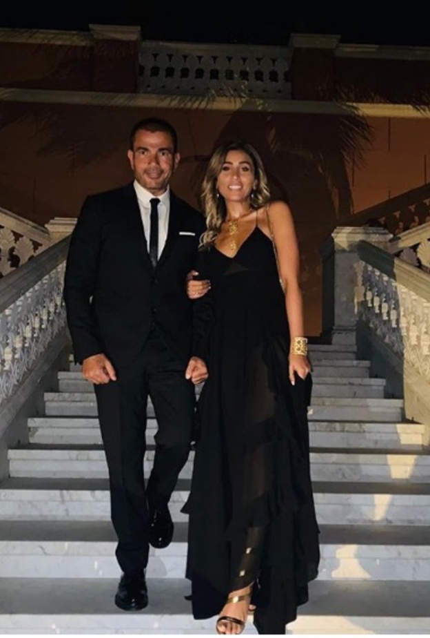 عمرو دياب ودينا الشربينى