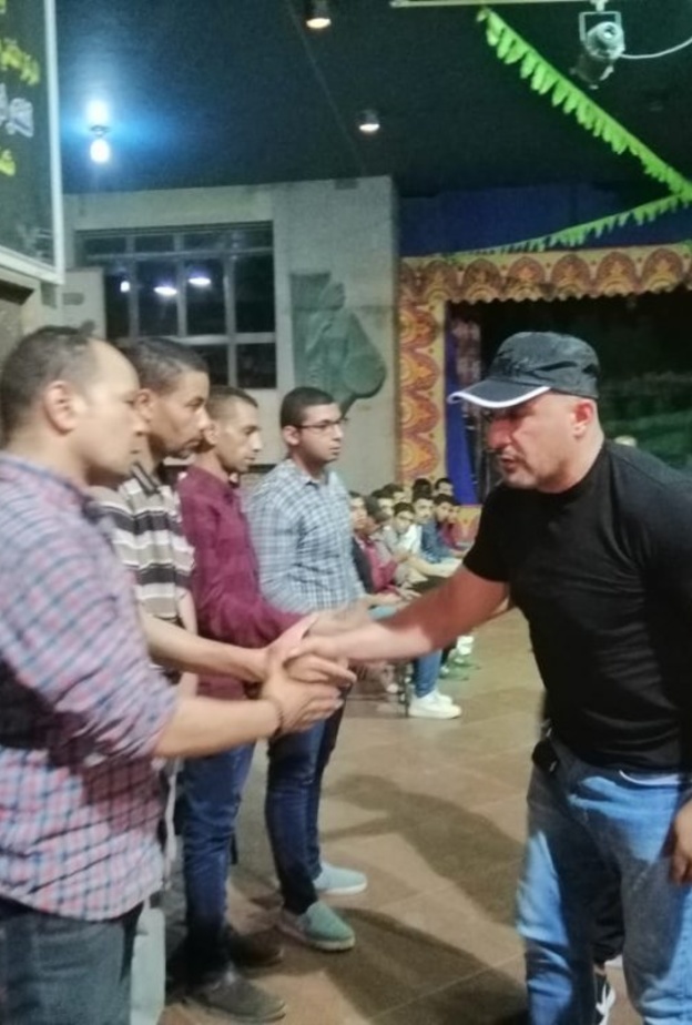 احمد السقا في عزاء محمد ابو الوفا