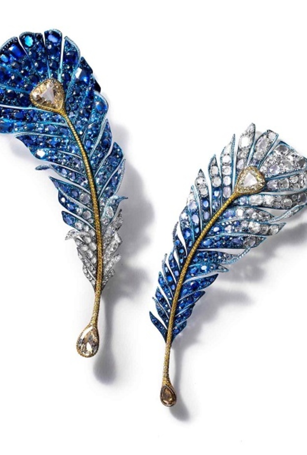 بروش الماس واحجار كريمة من سيندي تشاو 