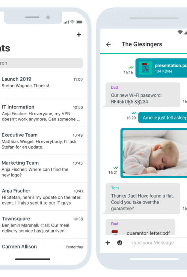 ginlo..تطبيق مراسلة مشفّر وآمن