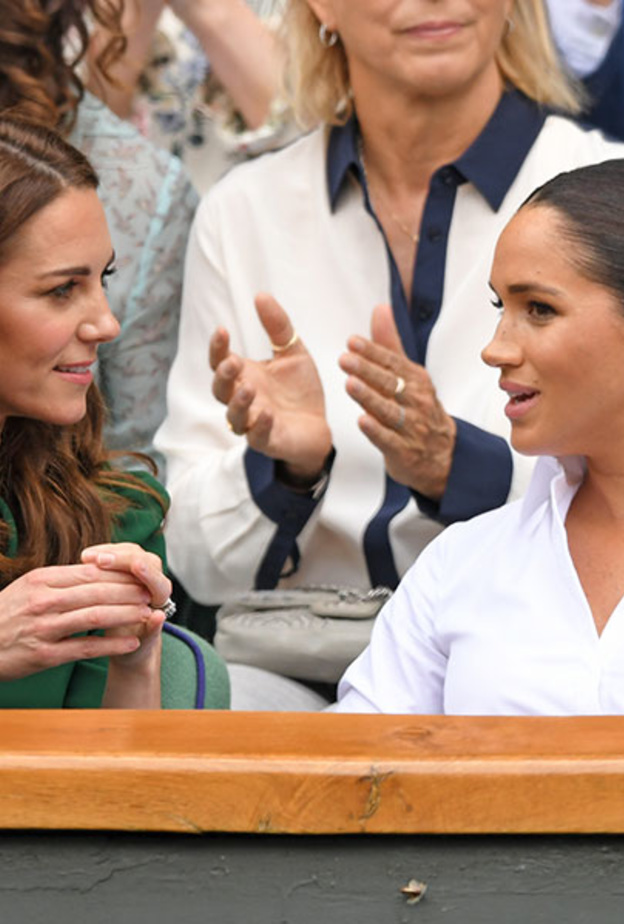 كيت ميدلتون بإطلالة خضراء أنيقة في يومها مع ميغان ماركل في ويمبلدون