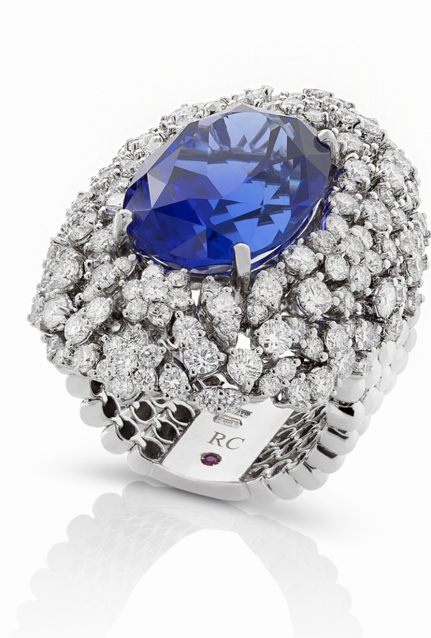 Mosaic Blue Sapphire Pendant 