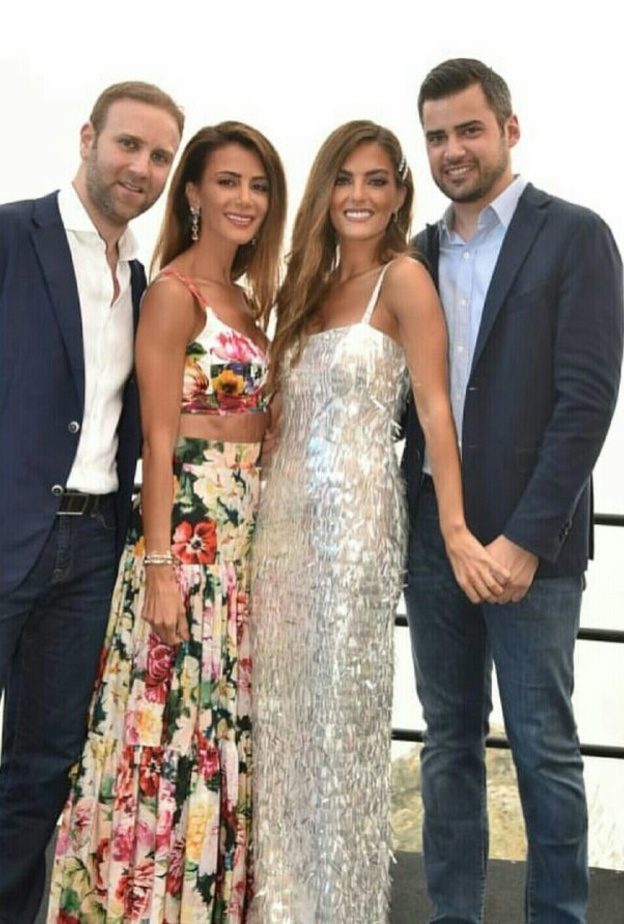 طوني فرنجية وعروسته لين زيدان