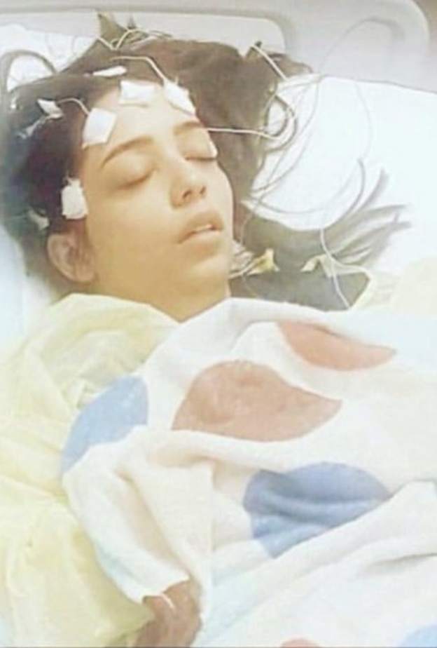 صابرين بورشيد في أيام الأخيرة قبل وفاتها