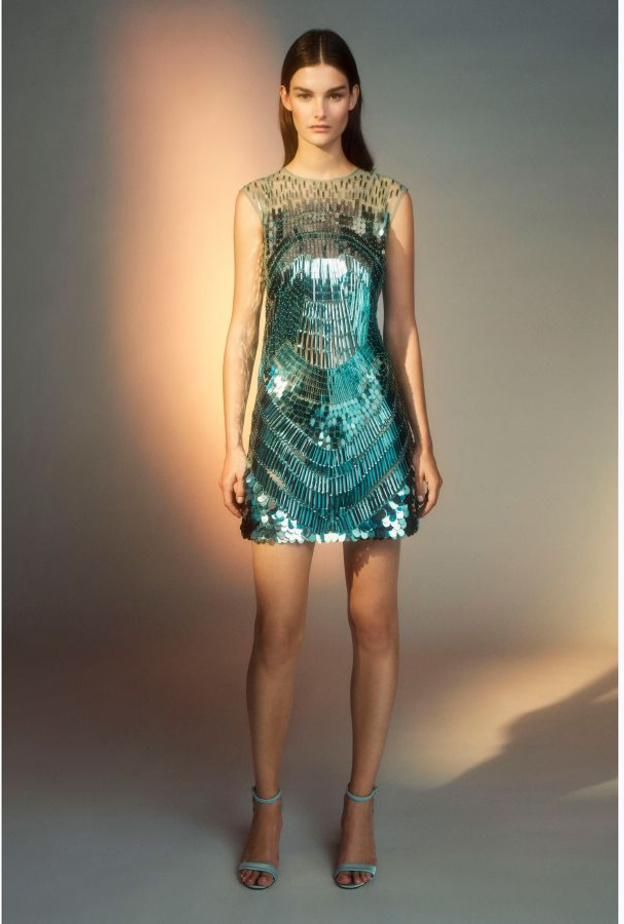 فستان سهرة قصير من Alberta Ferretti