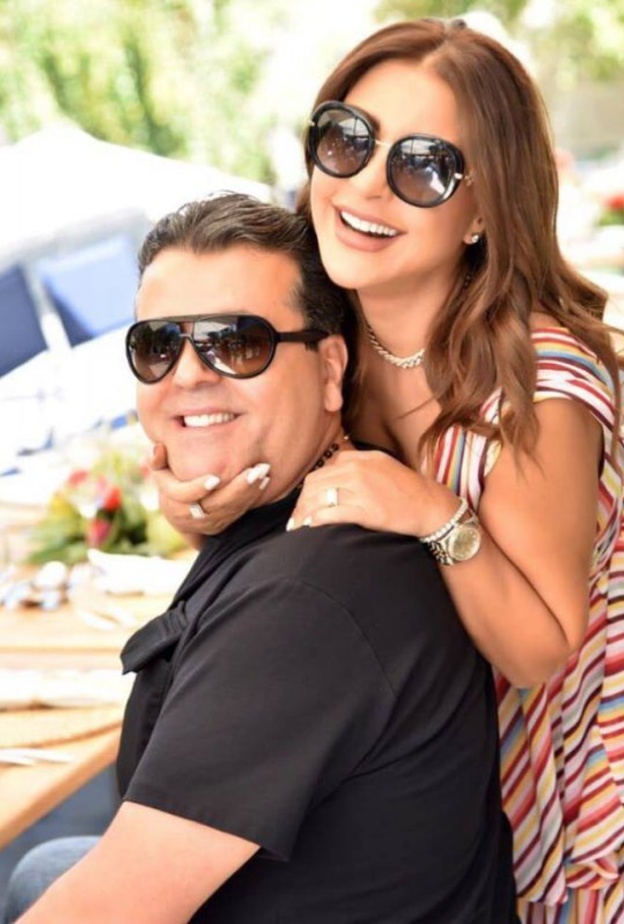 ماغي بو غصن خلال دخولها للمستشفى العام الماضي