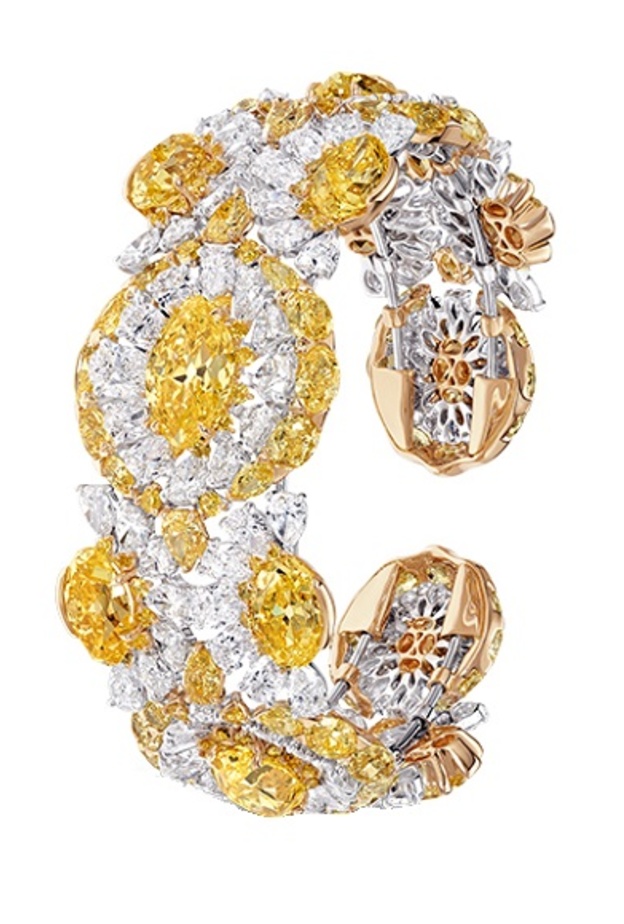 الالماس الأصفر في اسوارة من ديفيد موريس David Morris