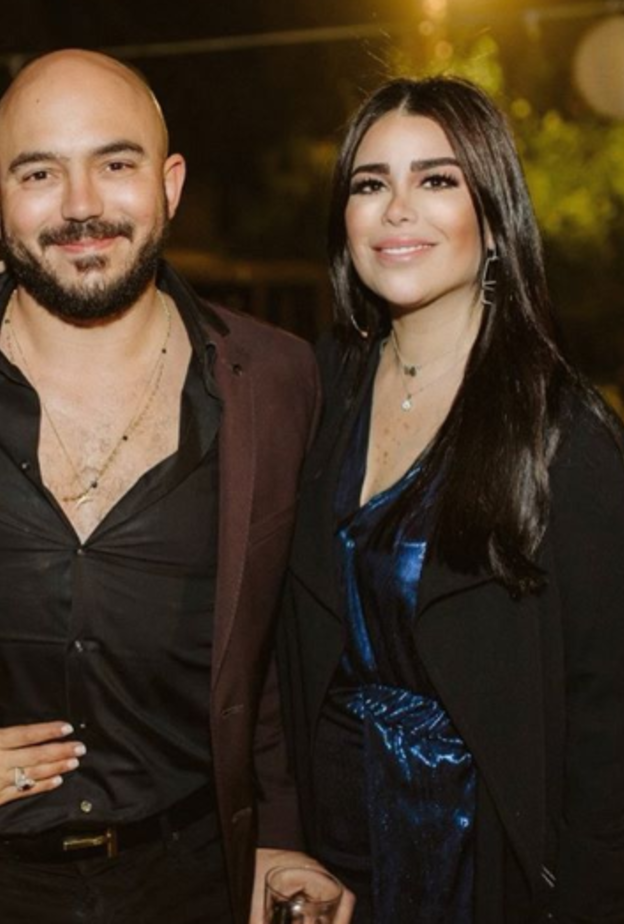 محمود العسيلي وخطيبته