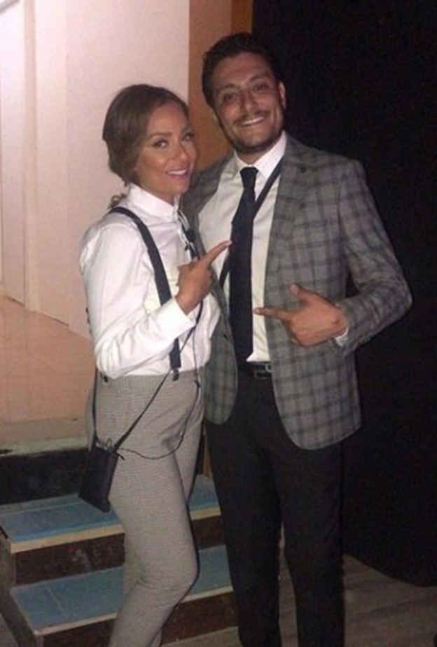 ريم البارودي في كواليس العرض