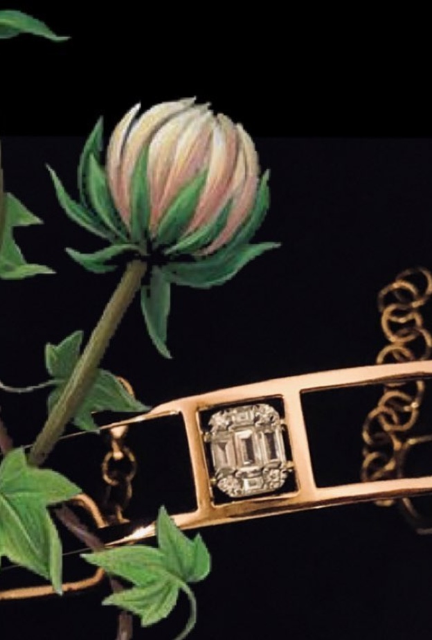 تصميم سلسلة بقطع الماس متدلية