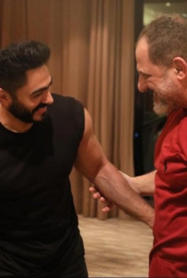 تامر حسني وخالد الصاوي 