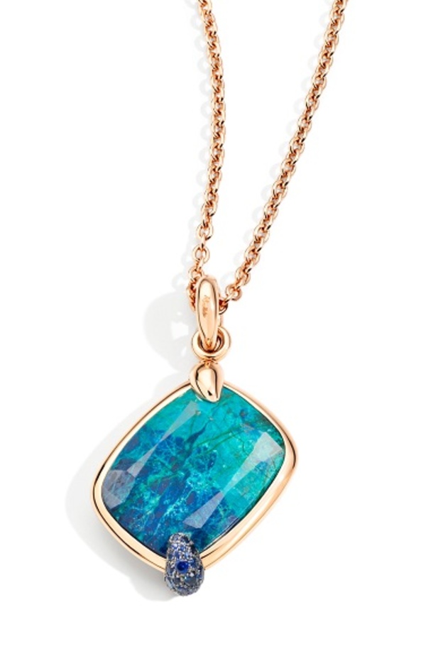 سلسال ذهب مع حجر الكريزيكولا من مجوهرات بوميلاتو Pomellato