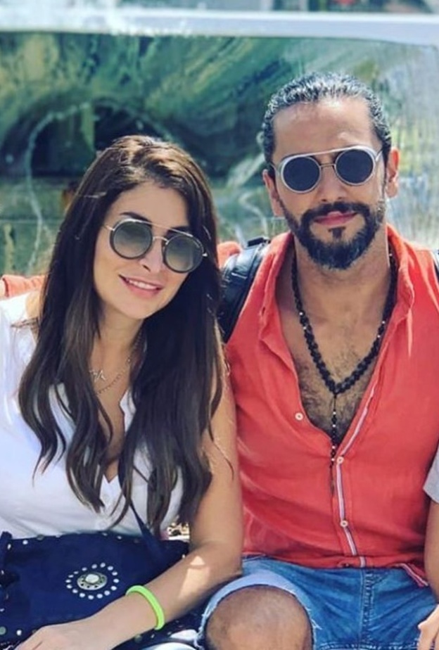 ديمة بياعة تمضي اجازة العيد مع زوجها وطفليها