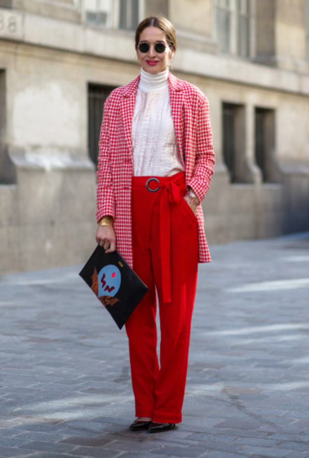 بنطلون أزرق قماشي من Acne Studios 