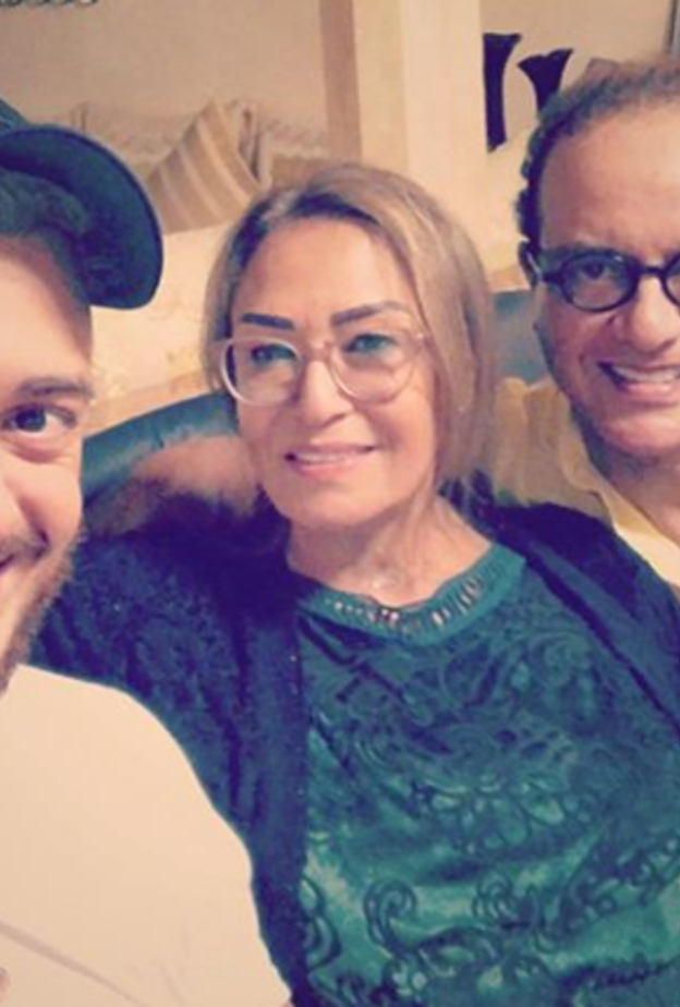 سعد لمجرد وعائلته في المغرب