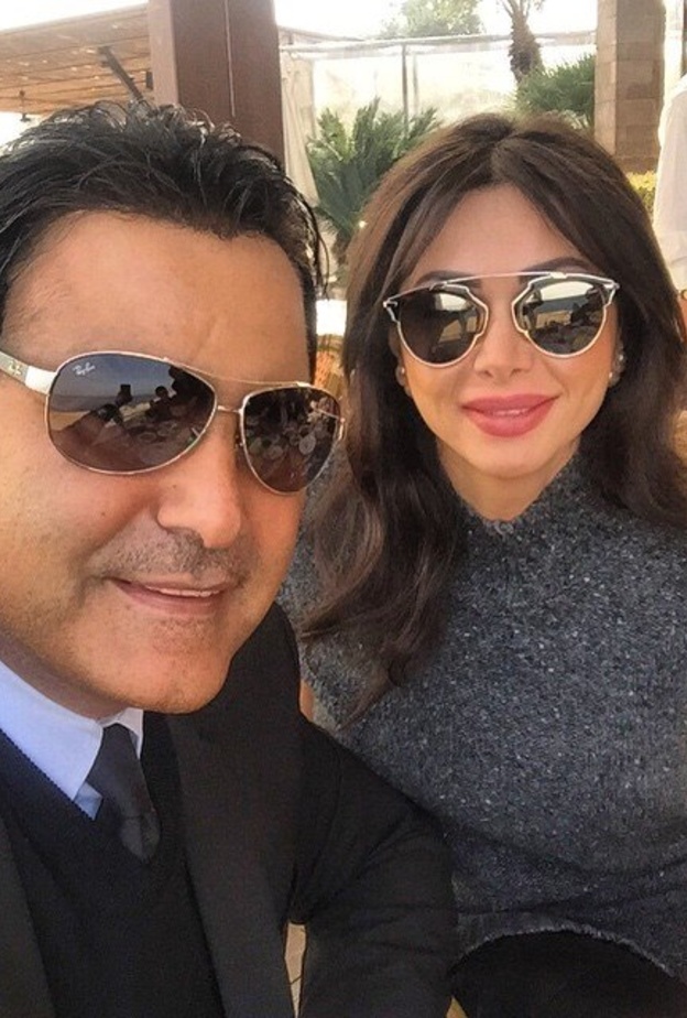 عاصي الحلاني يحتفل بعيد ميلاد زوجته كوليت بولس