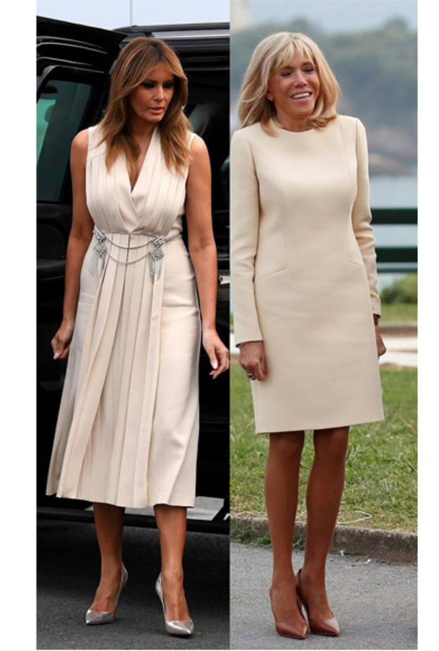 الخطأ الذي إرتكبته ميلانيا هو أن فستانها كان مجعّداً وبحاجة للكي