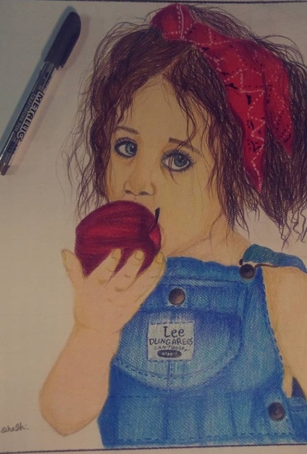 من رسومات الرسامة شريفه الشهراني