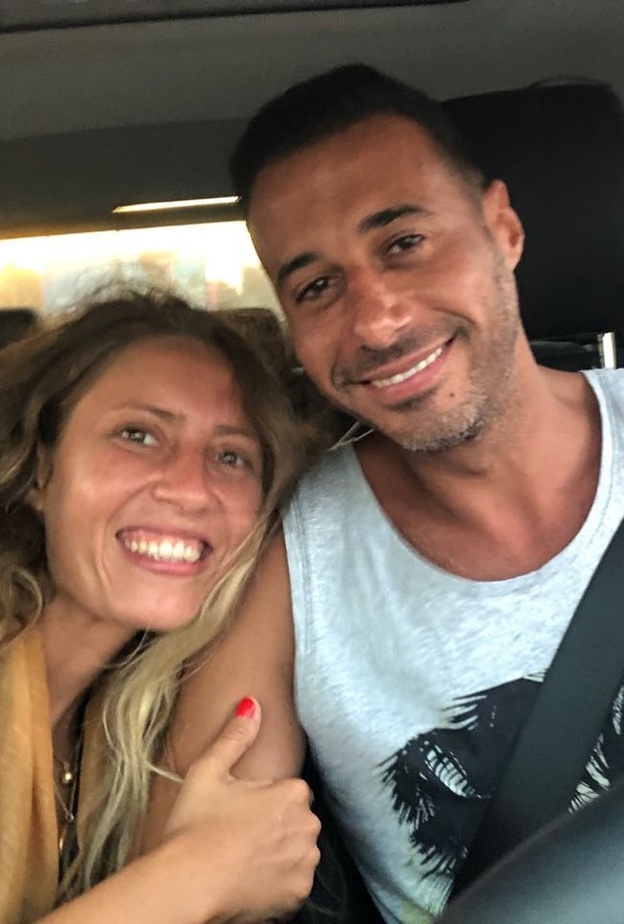 احمد السعدني وزوجته السابقة 