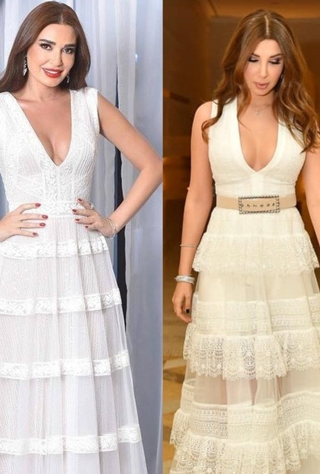 سيرين عبد النور ونانسي عجرم بفستانين متشابهين... فمن الأجمل؟