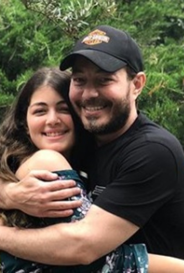 أحمد زاهر وابنته