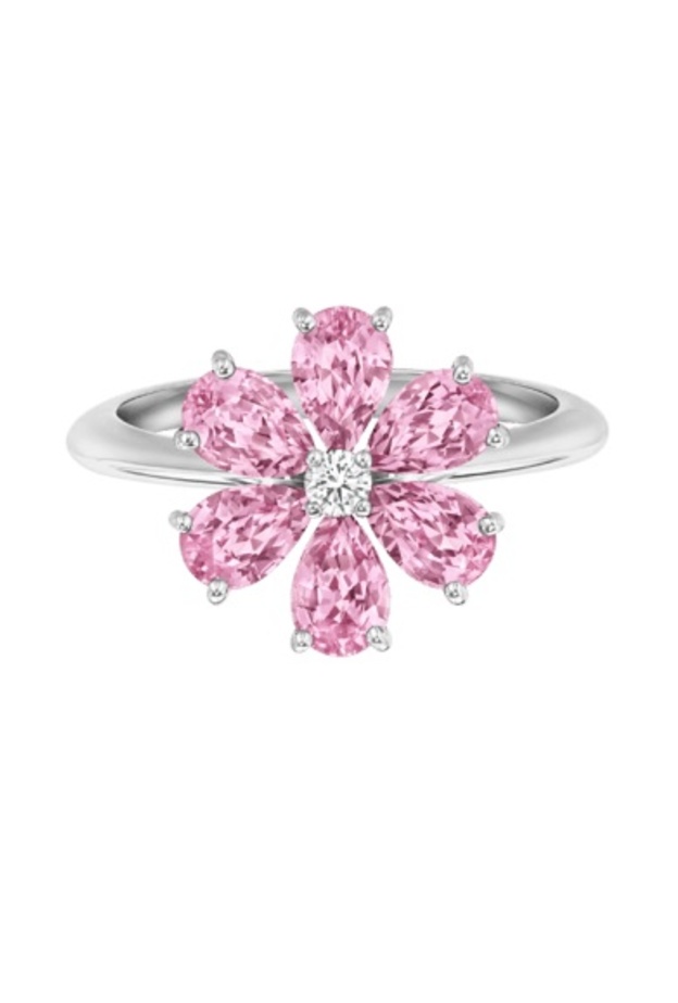 خاتم بالياقوت الوردي من هاري ونستون Harry Winston