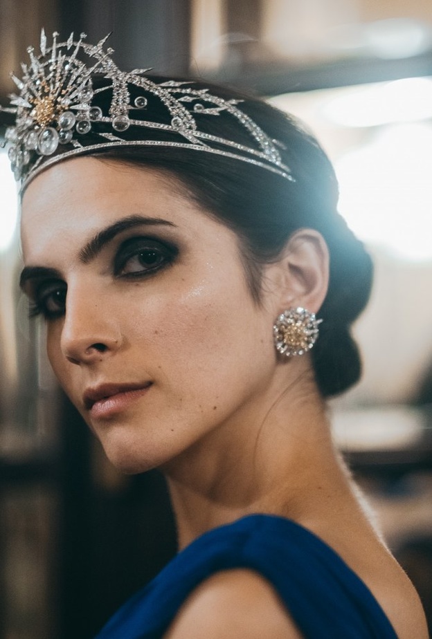 تاج رائع من أحدث مجموعة مجوهرات فاخرة من دار شوميه Les Ciels de Chaumet