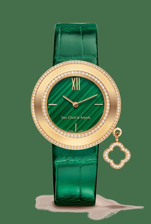 ساعة فخم من الماسات وسير جلدي مصنوع من التمساح من Buccellati 