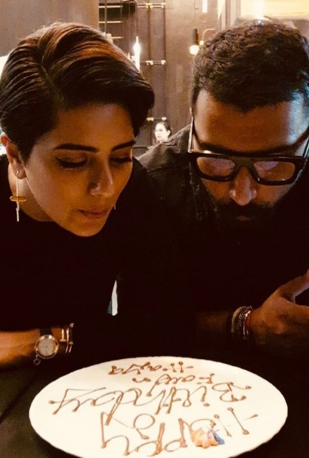 هيا عبد السلام وفؤاد علي يحتفلان بعيد ميلادهما 