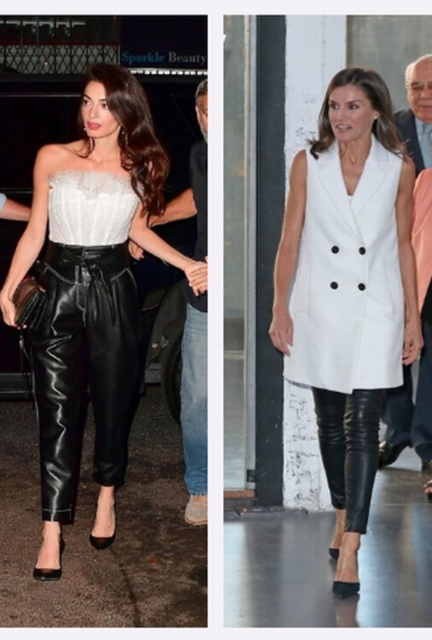 اطلالة جمعت بين الأناقة والعصرية لأمل كلوني 