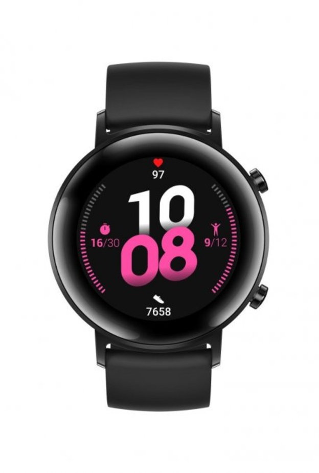 في الأعلى سلسلة الساعات الذكية بقطر ٤٢ ميليمتر، في الأسفل سلسلة الساعات الذكية بقطر ٤٦ ميليمتر