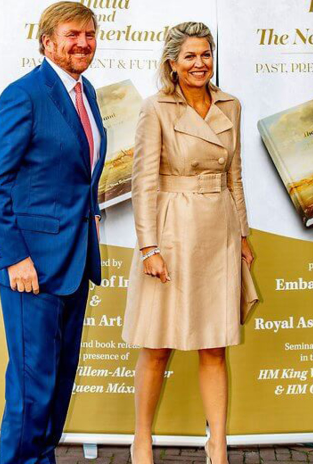 ملك وملكة هولندا في ندوة الهند وهولندا