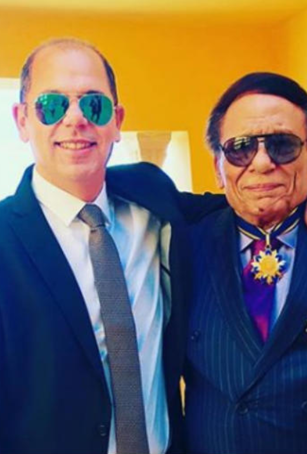 عادل امام وابنه رامي