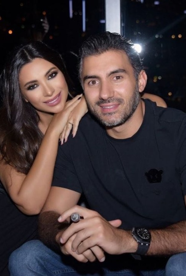 ألين وطفة وزوجها