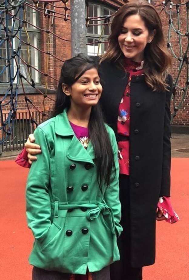 الأميرة ماري تقابل الناشطة البنجالية فرزانا