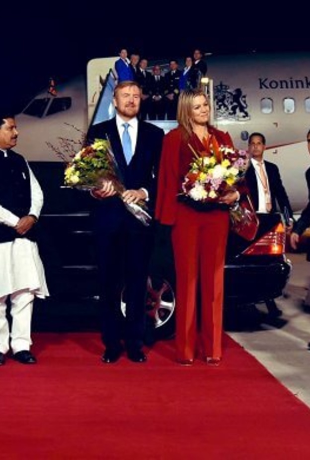 ملك وملكة هولندا يصلان إلى نيودلهي