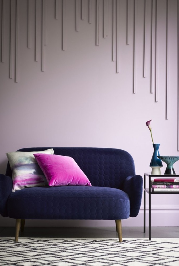 ديكور غرفة معيشة بألو ان براقة