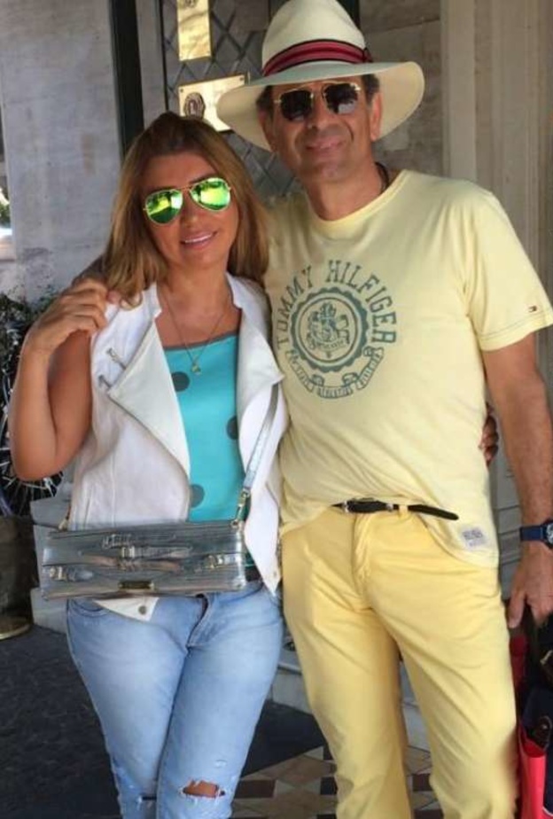 شافكي المنيري و زوجها الراحل ممدوح عبد العليم 