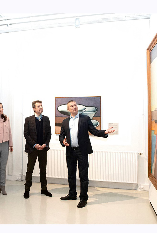 الأمير فريدريك والأميرة ماري يزوران متحف فني في أودنس