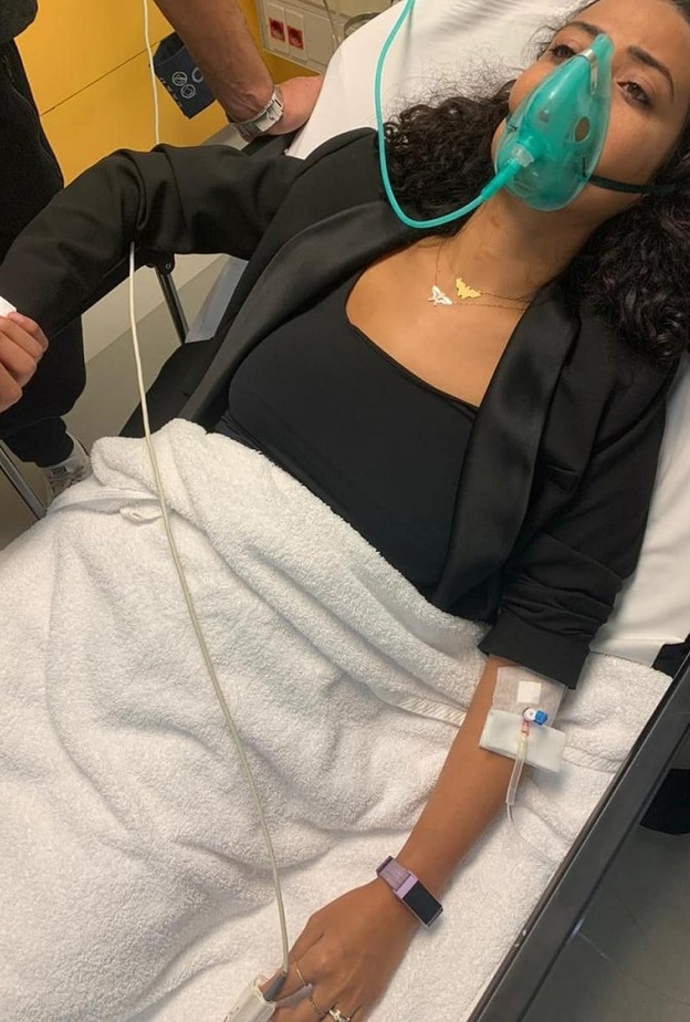 ياسمين غيث في المستشفى