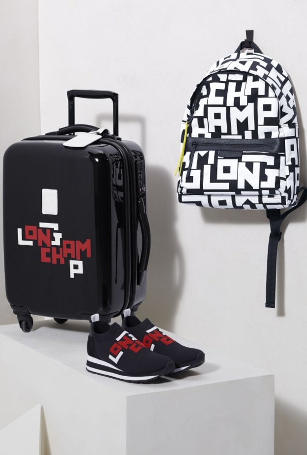 LONGCHAMP LGP طباعة عصرية للغاية لحروف الاسم