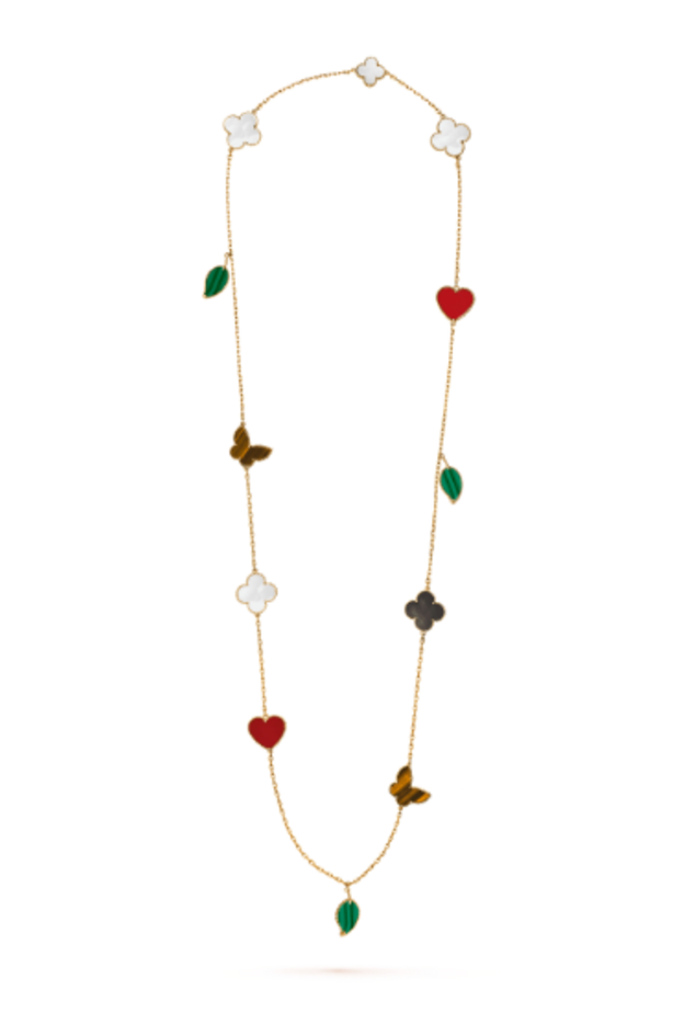 سلسال ذهب مزين بحجر التوباز والماس من Pomellato