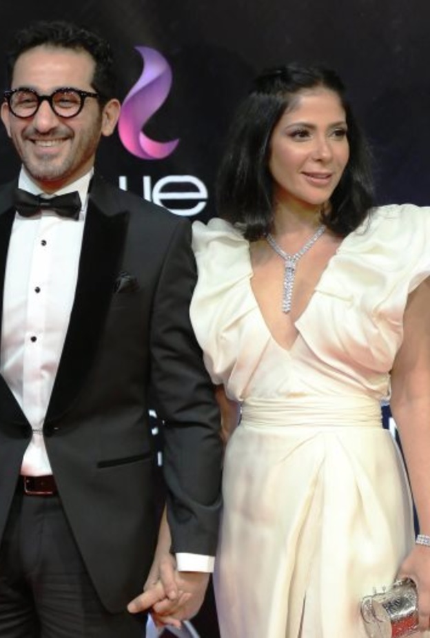 أحمد حلمي برفقة زوجته منى زكي في مهرجان القاهرة السينمائي