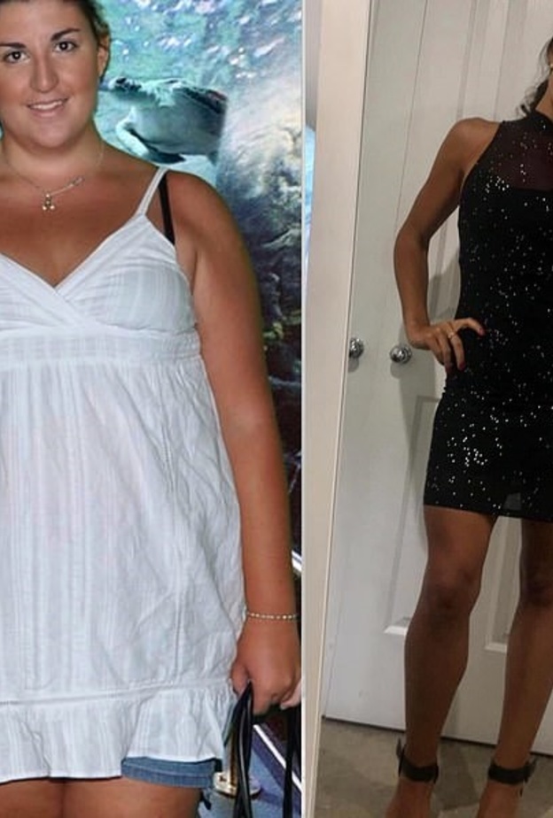 استطاعت العروس كيلي بفضل الحمية الصحية و التمارين الرياضية التخلص من الوزن الزائد