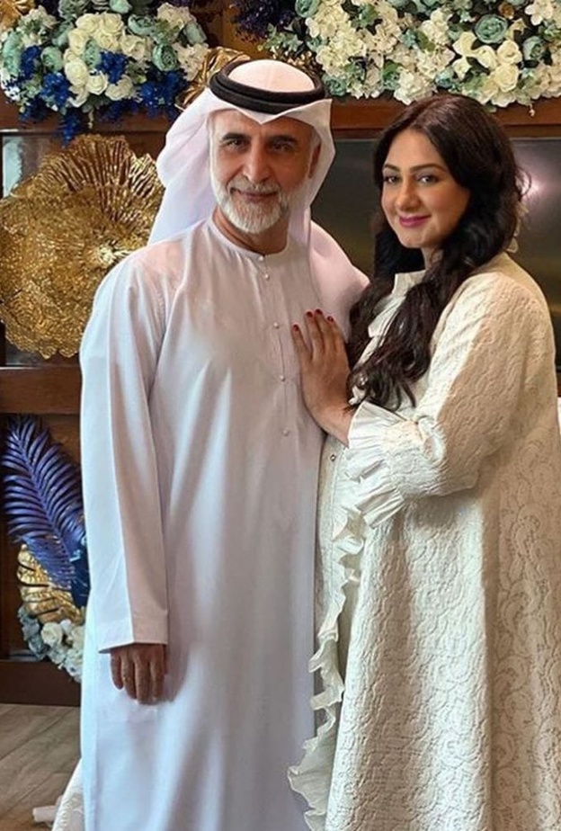 الفنانة هيفاء حسين وزوجها 