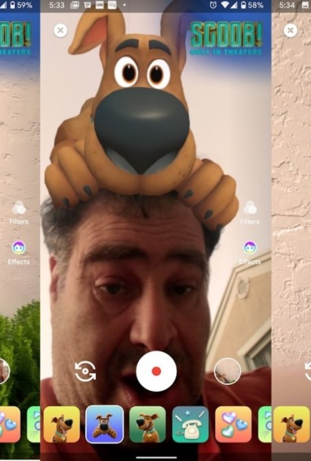 التأثيرات الجديدة على تطبيق ديو من جوجل صممت خصيصًا من أجل فيلم سكوبي دو Scooby Doo القادم