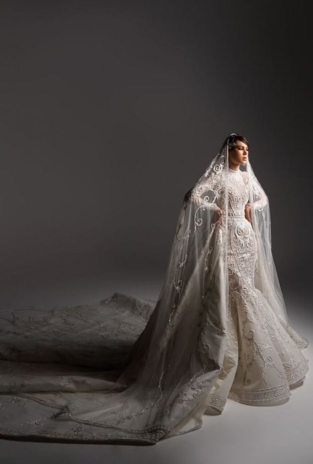 موديلات فساتين زفاف فخمة من تصميم مروان وخالد 