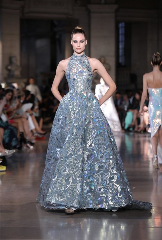 فستان a line من رامي قاضي