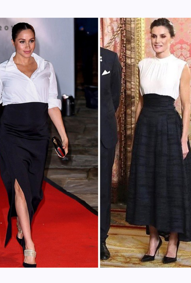 من الأجمل بين إطلالات ميغان ماركل وليتيزيا ملكة إسبانيا